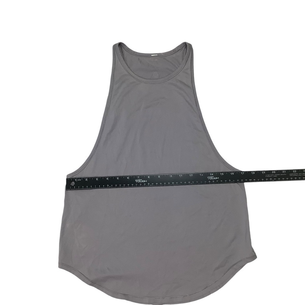 Lululemon Show Your Edge Muscle Tank Sz 4 Lilac Grey Flaw - Picture 3 of 9